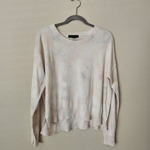 Sanctuary Light Pink Tie-Dye Crewneck Sweater